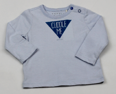 Esprit Langarm-Shirt mit  Print, 100% Baumwolle
